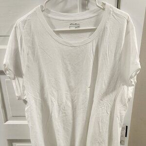 Eddie Bauer contrast stich hem T-shirt 2XL